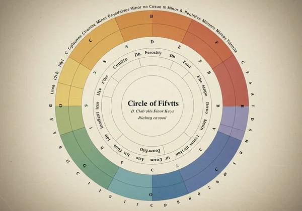 Diagramme classique du Cercle des Quintes montrant les relations entre les tonalités
