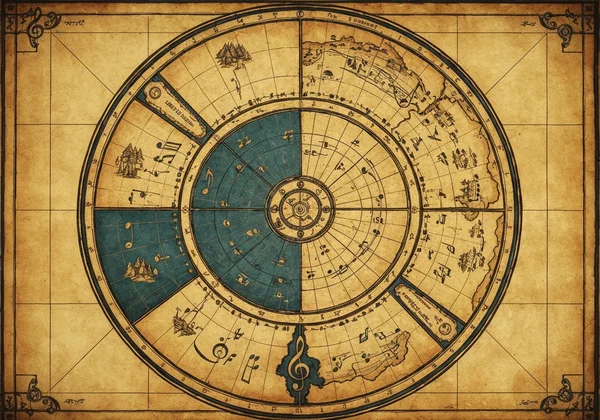 Circle of Fifths as a map for musical harmony