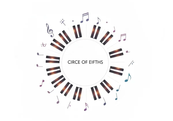 Quintenzirkel-Diagramm mit Noten
