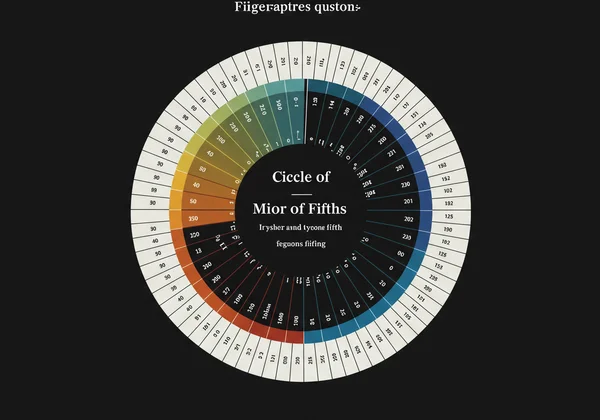 Un diagramme coloré et intuitif du cercle des quintes en théorie musicale
