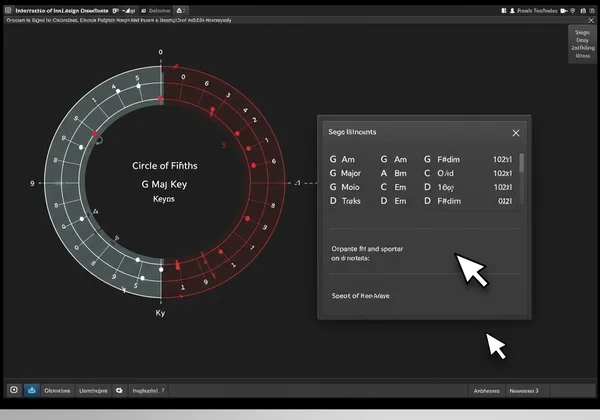 Interface de l'outil interactif Cercle des Quintes sur un écran