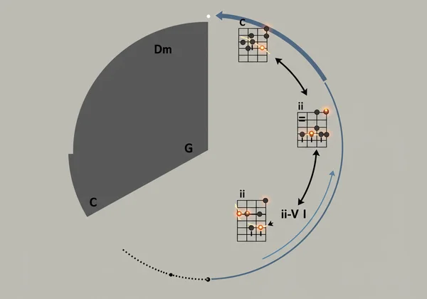 Chord progressions on the Circle of Fifths