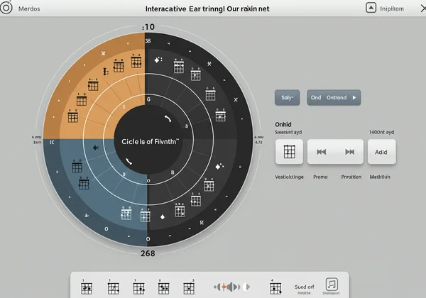 Interactive music ear training tool interface