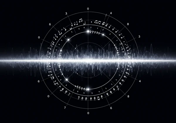 Sound waves from an interactive music theory tool