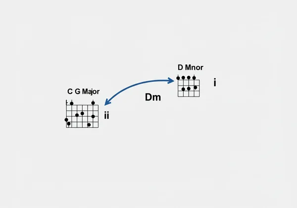 Circle of Fifths showing ii-V-I progression in C Major.